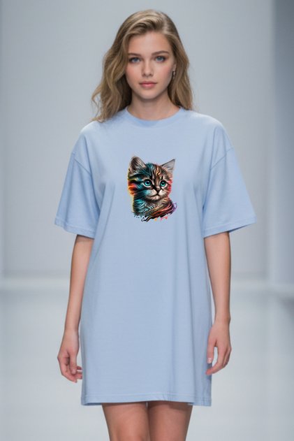 Women's Short Sleeve Crew Neck Dress Nightgown