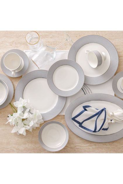 Noor 32-Piece New Bone China Dinner Set - Serves 6