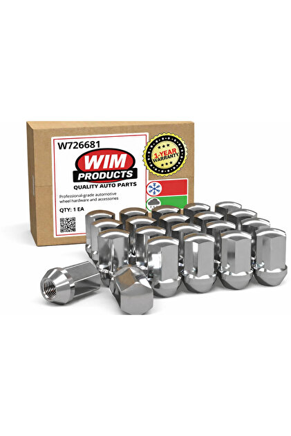 Chrome wheel nuts for gmc tahoe yukon 2007-2024, set of 24 pieces.