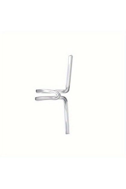 WF1310-2 1pc Simple Double C Cartilage Novelty Earrings U-Shaped Double Rings No-Piercing Clip-On Re
