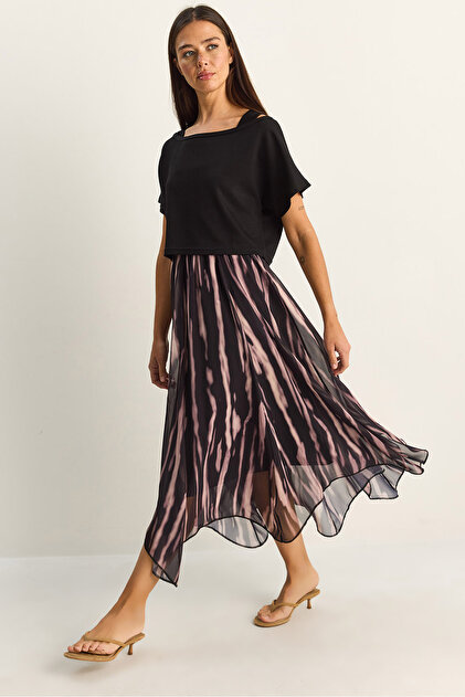 sachin and babi light blue dress Chiffon Vienna Dress ￼ – The Olive Tree main image 1