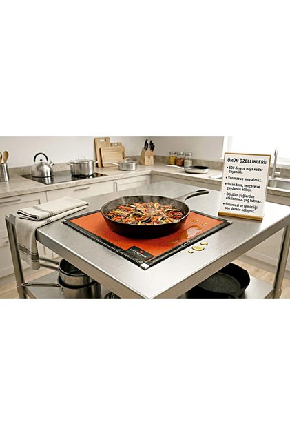 Fireproof Trivet Heat Resistant Double Layer Silicone Kitchen Countertop Protective Mat Cover 30Cm*30Cm