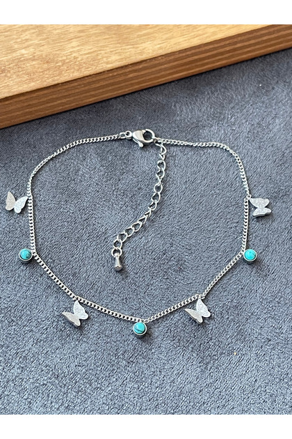Surgical Steel Stainless Tarnish-Free Pearlescent Clover Steel Halha