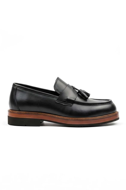 Lopes Black Men's Leather Shoes