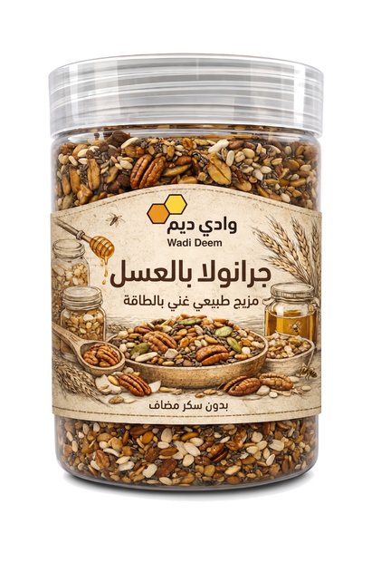 جرانولا وادي ديم الطبيعية – طاقة صحية يومية من مكونات مختارة بعناية 300جرام