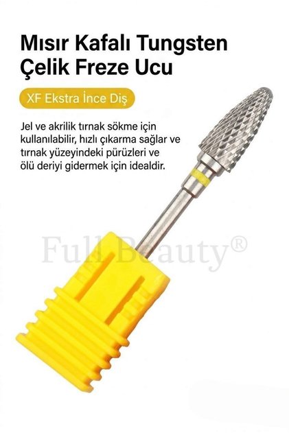 Corn Head Tungsten Steel Milling Bit: Prosthetic Nail Gel Permanent Nail Polish Remover File Head - 5 Types