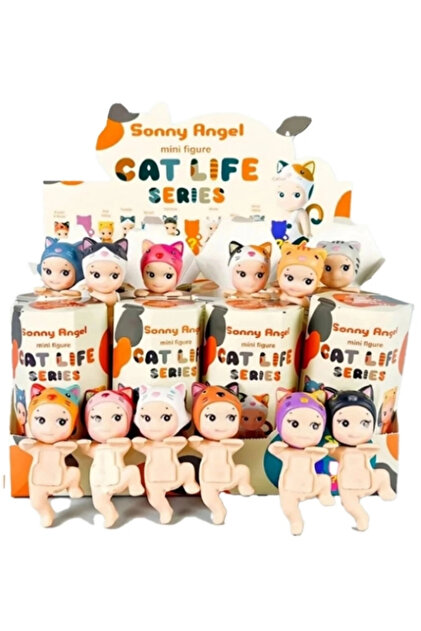 kruxon Cat Life Kedi Sonny Angel Kedi Series Yapışkanlı Mini Figür