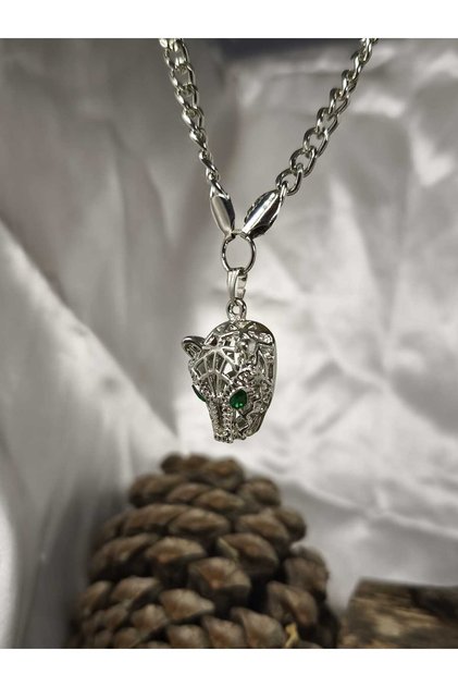 Steel Necklace Panther Lion Tiger Leopard Cougar Cheetah Unisex Necklace