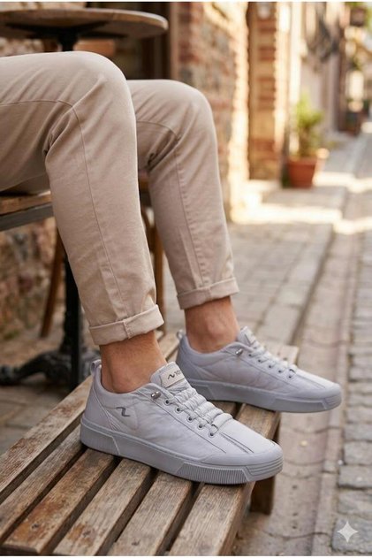 Noka Champ Comfortable Memory Foam Insole Linen Sneaker Men's Shoes
