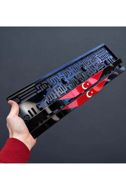 TÜRK bayrağı temalı lüks pleksi plakalık