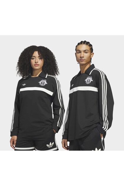 adidas Originals Rugby Siyah Polo Sweatshirt (JZ6967) - Fiyatı