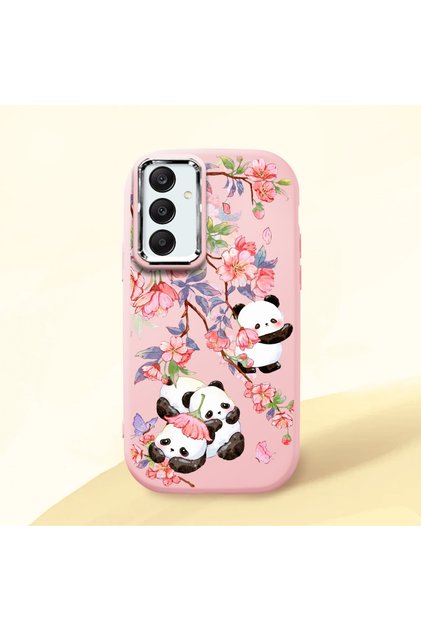 Pink Silicone Case with Shock-Absorbing Camera Protection Compatible with Samsung Galaxy A25