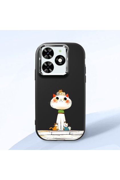 Tecno Spark Go 2024(Bg6) Compatible Shock-Absorbing Camera Protected Black Silicone Case