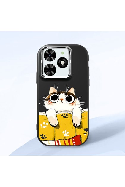 Tecno Spark Go 2024(Bg6) Compatible Shock-Absorbing Camera Protected Black Silicone Case