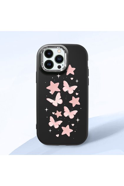 Black Silicone Case Compatible with iPhone 12 Pro Max with Shock-Absorbing Camera Protections