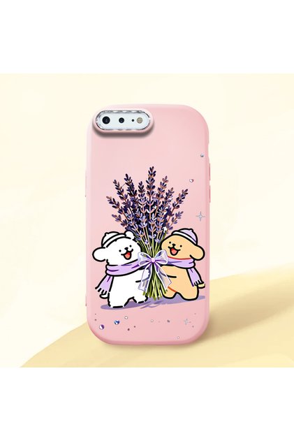 Pink Silicone Case with Shock-Absorbing Camera Protections Compatible with iPhone 7 Plus/8 Plus