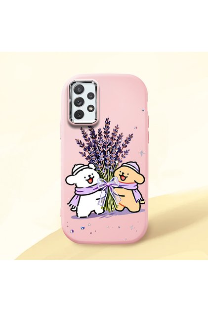 Pink Silicone Case with Shock-Absorbing Camera Protections Compatible with Samsung Galaxy A72