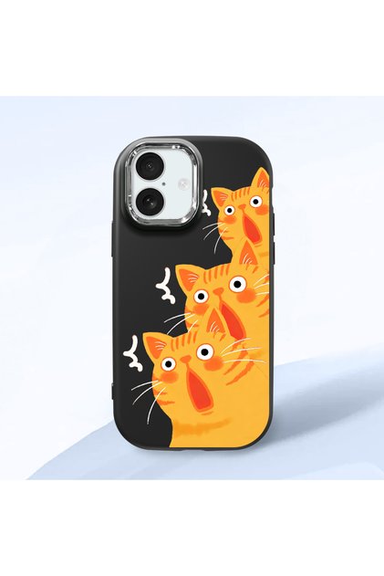 iPhone 17 Compatible Black Silicone Case with Shock-Absorbing Camera Protections