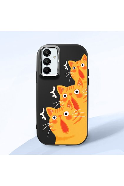 Black Silicone Case with Shock-Absorbing Camera Protections Compatible with Samsung Galaxy A15 4G/5G