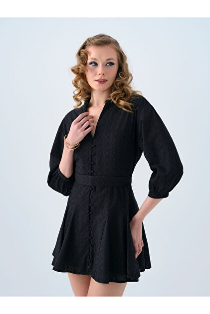 Loft Women's Fit Dress Lf2039200 Black- Trendyol