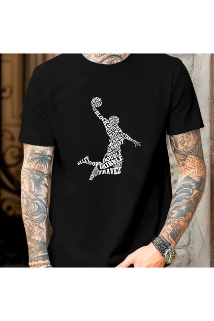 Printed T-Shirt. Short Sleeve Summer & Spring Casual Top, Women's Clothing
