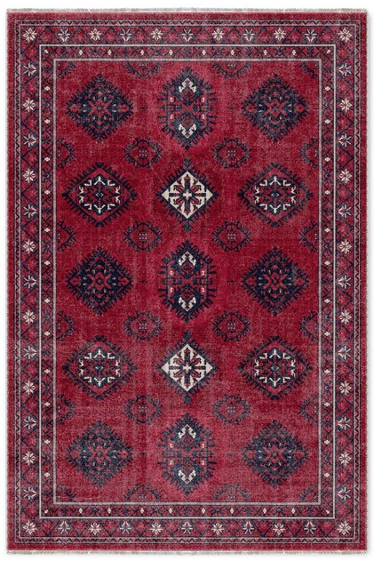 Burgundy Cherry Antique Chenille Carpet Rug Runner Non-Slip Washable Living Room Kitchen Hallway