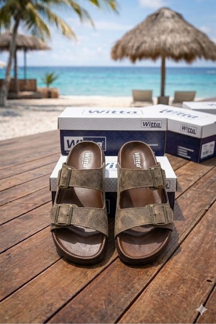 Unisex Non-Slip Sole Double Buckle Beach Pool Daily Slippers