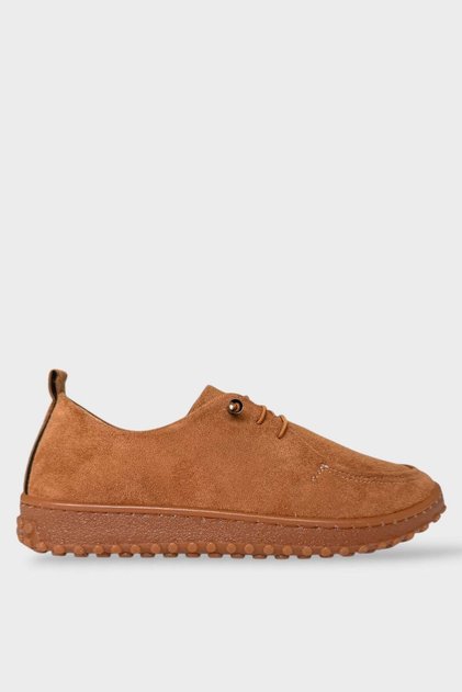 Orthopedic Comfortable Sole Lace-Up Daily Women's Casual Shoes Taba - Taba