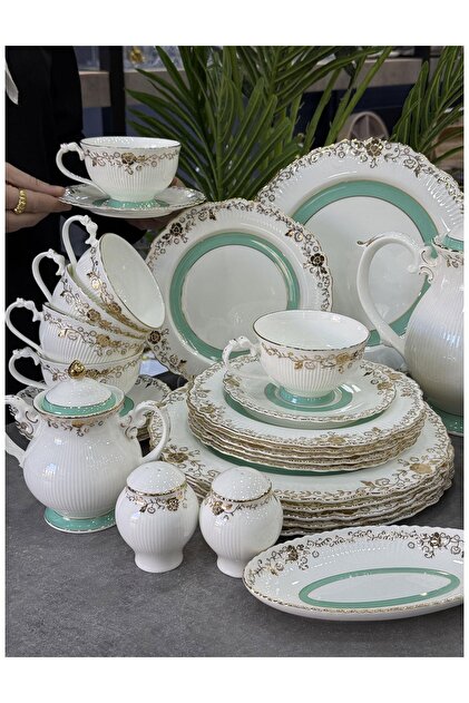 doğudeko Mabel Fine Bone China Porselen 36 Parça Kahvaltı & Brunch
