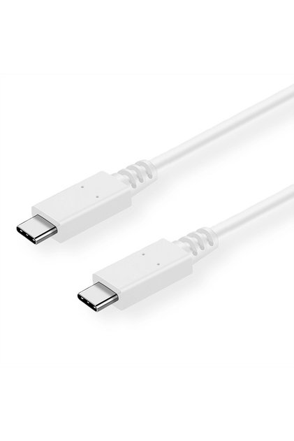 Cablu USB 2.0 tip C la tip C 1m alb