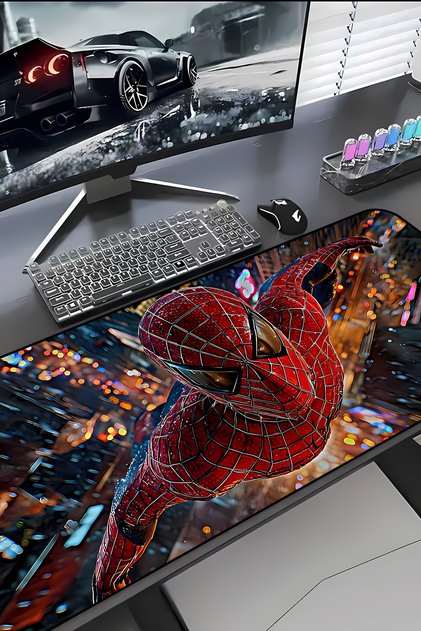 Örümcek Adam Mouse Pad – 30x70 Gaming Mousepad, Kaymaz Taban Büyük Oyuncu