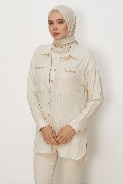 Striped Muslin Tunic 46604