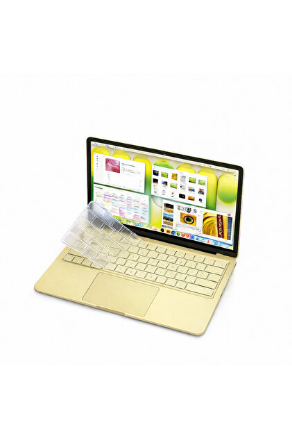 UnDePlus Macbook Neo 13inç A18 Pro A3404 Klavye Koruyucu Şeffaf