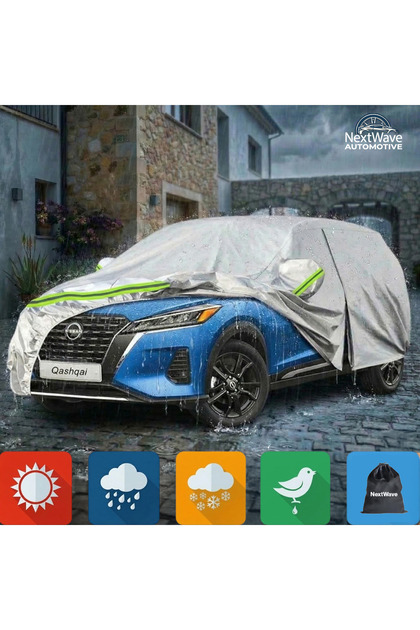 Prelată auto NextWave®️ SUV 470x190x185 cm, impermeabilă, UV, fermoar ușă, verde