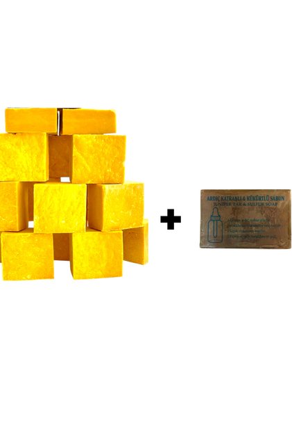 Natural Sulfur Soap 1. Kg (Glycerin Juniper Tar Sulfur Soap Gift)
