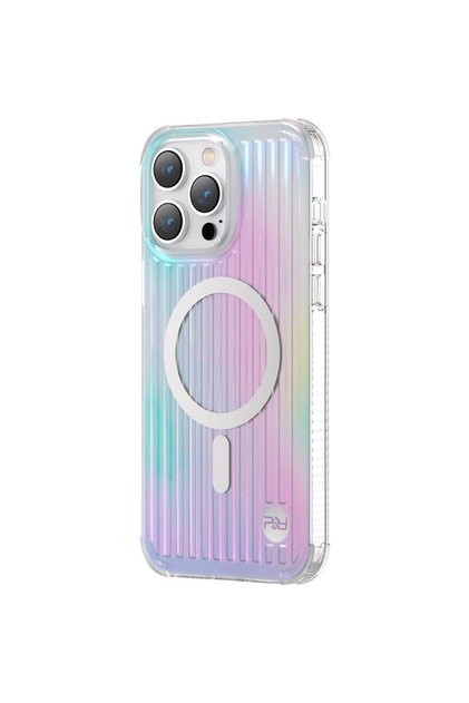 Husa PQY Go Out Series magnetică pentru iPhone 14 Plus MagSafe, culoare laser