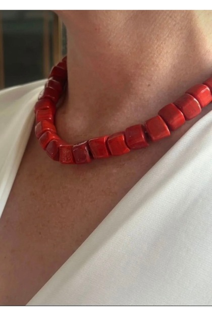 Serenay Glass Basement Bead Necklace