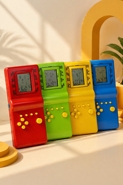 DİVAYS Nostaljik El Atarisi Tetris Oyunu 9999 in 1 Retro Brick