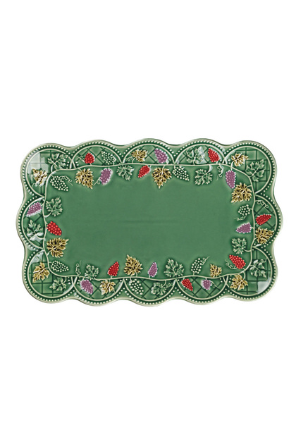 Vinea Ceramic Green Presentation Plate 36 cm