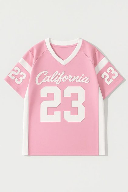 Pembe California 23 Detail Unisex Jersey Forma-MingaLondon