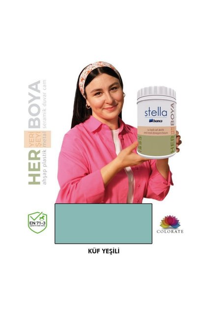 Stella Serisi Yeni Nesil Yüzey Dönüşüm Boyası - Küf Yeşili