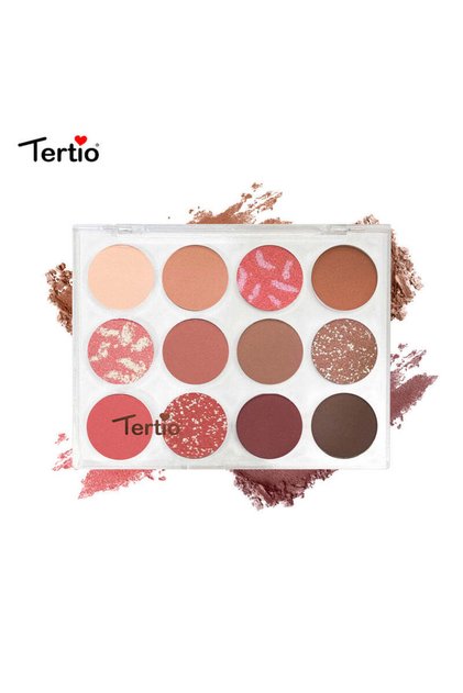 Paletă Fard de Pleoape 12 Culori – Pigment Intens, Rezistență de Lungă Durată, Stil Italian