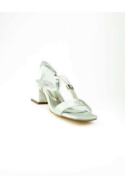 2013 Silver Short Heeled Evening Dress Women's Shoes