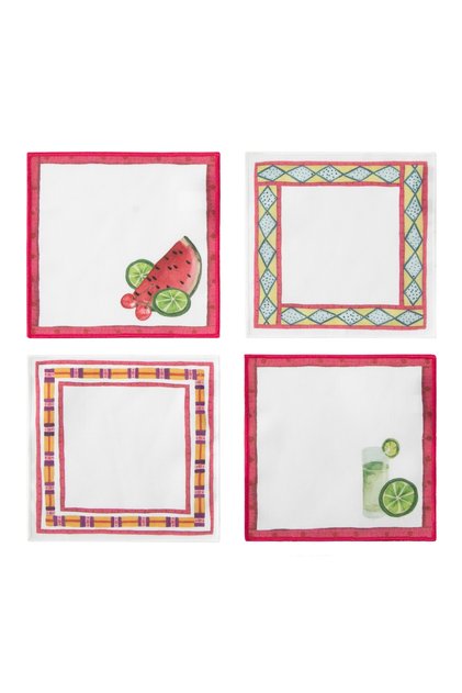Tropical 4-Pack Cocktail Napkins 15X15 cm