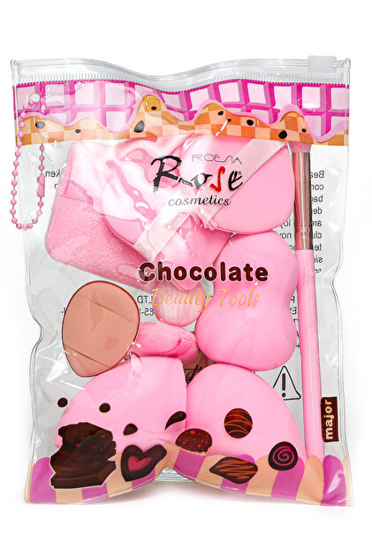Roesıa Rose Cosmetics Rose 10'lu Fırça, Sünger Seti - Fiyatı