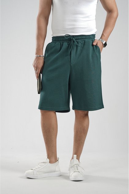 Trend Biz Beli Elastic Pocketed Pique Fabric Shorts
