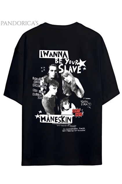 SVART WEAR Maneskin Baskılı Oversize Unisex T-Shirt - Fiyatı