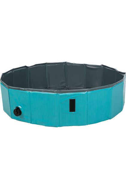 Piscina Pentru Caini, Plastic, 70x12 cm, Petrol/Gri, 39480