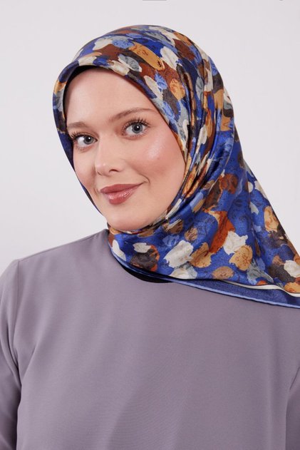 Oil Painting Tie-Dye Pattern Luminous Crystal Scarf