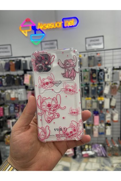 iPhone 11 Patterned Silicone Corner Protection Case with Card Holder